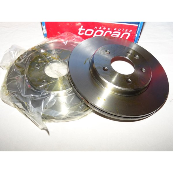 Paire de disques de frein avant ventilé 284mm diametre 400853 pour mercedes classe C W202