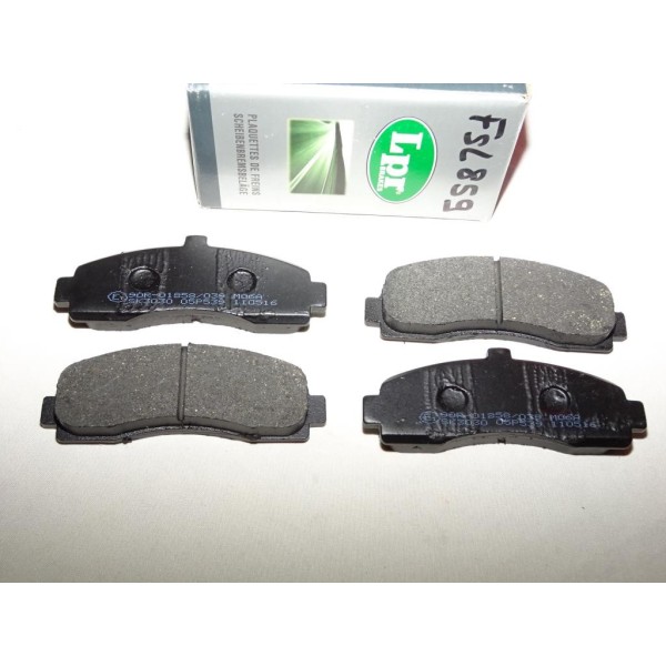 Jeux 4 plaquettes de frein avant montage akebono 05P539 pour nissan micra K11 MK2