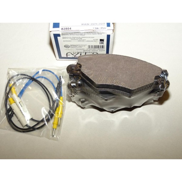 Jeux 4 plaquettes de frein avant montage bendix 82804 pour citroen C5 partir de 2001