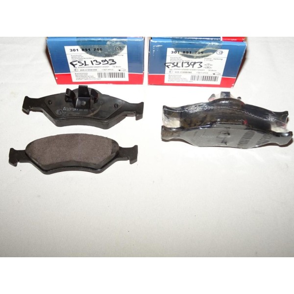 Jeux 4 plaquettes de frein avant montage teves 301891 pour ford fiesta 4 IV ka mazda 121