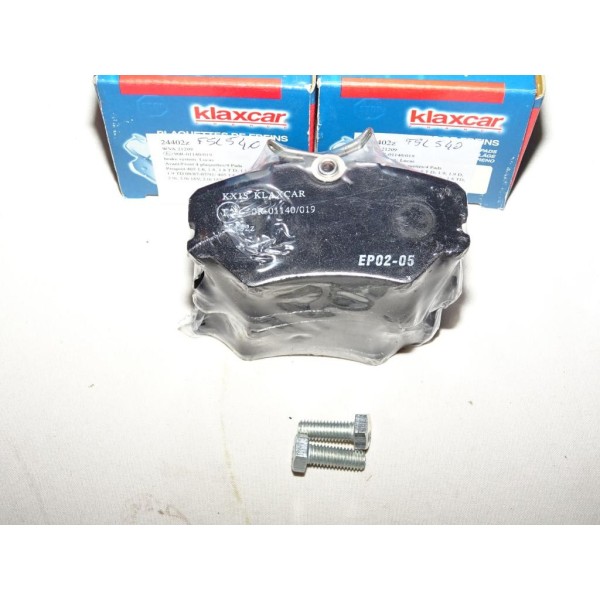 Jeux 4 plaquettes de frein avant montage lucas 24402Z pour peugeot 405