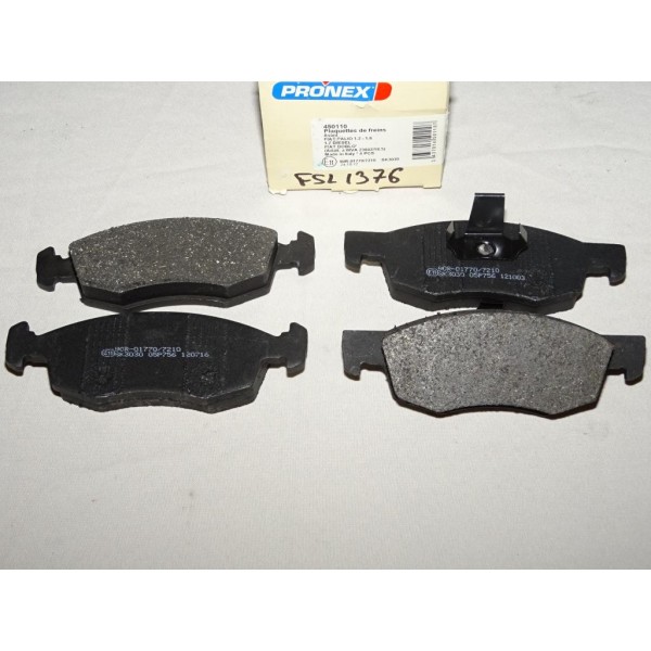 Jeux 4 plaquettes de frein avant montage teves 450110 pour fiat palio dont weekend
