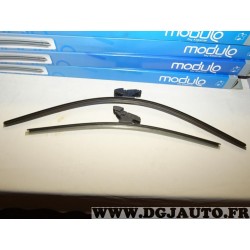 Paire balais essuie glace avant souple modulo 600mm + 450mm 33973Z pour fiat bravo 2 II hyundai i30 kia ceed