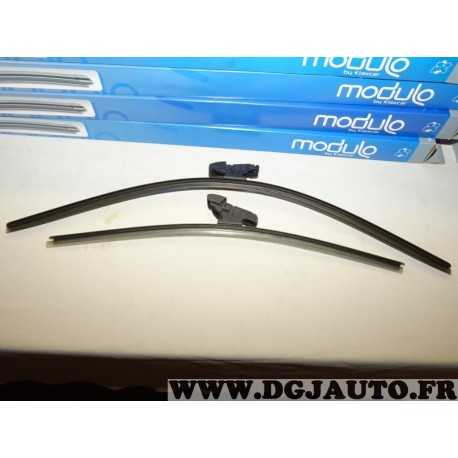 Paire balais essuie glace avant souple modulo 600mm + 450mm 33973Z pour fiat bravo 2 II hyundai i30 kia ceed