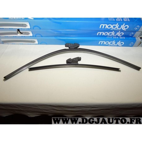 Paire balais essuie glace avant souple modulo 650mm + 400mm 33968Z pour opel corsa D E partir de 2007