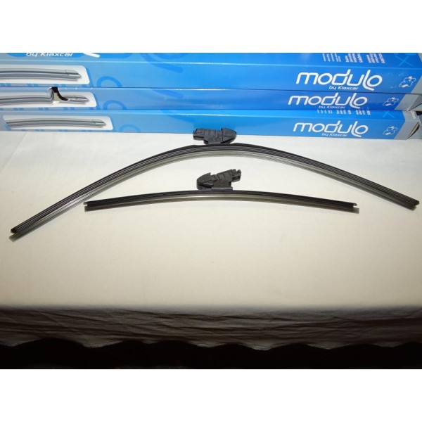 Paire balais essuie glace avant souple modulo 650mm + 400mm 33968Z pour opel corsa D E partir de 2007