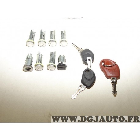 Kit 8 barillets serrure de porte avec 3 clés 71715616 pour fiat ducato  citroen jumper peugeot boxer de 1994 à 2002, au meilleur prix 59.58 sur  DGJAUTO