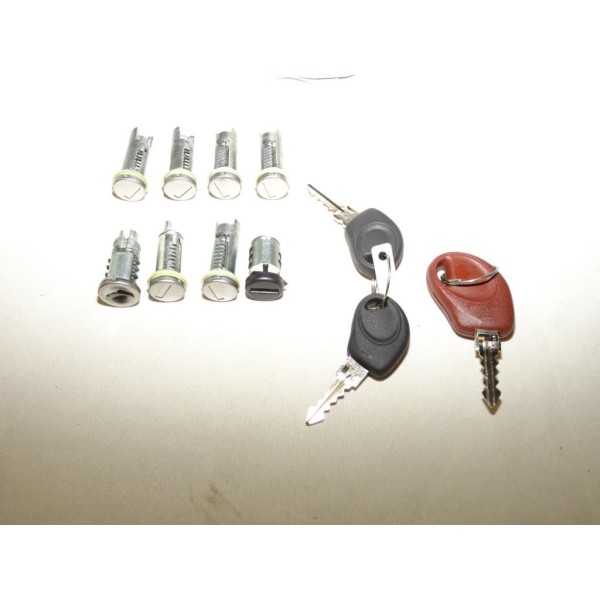 Kit 8 barillets serrure de porte avec 3 clés 71715616 pour fiat ducato citroen jumper peugeot boxer de 1994 à 2002