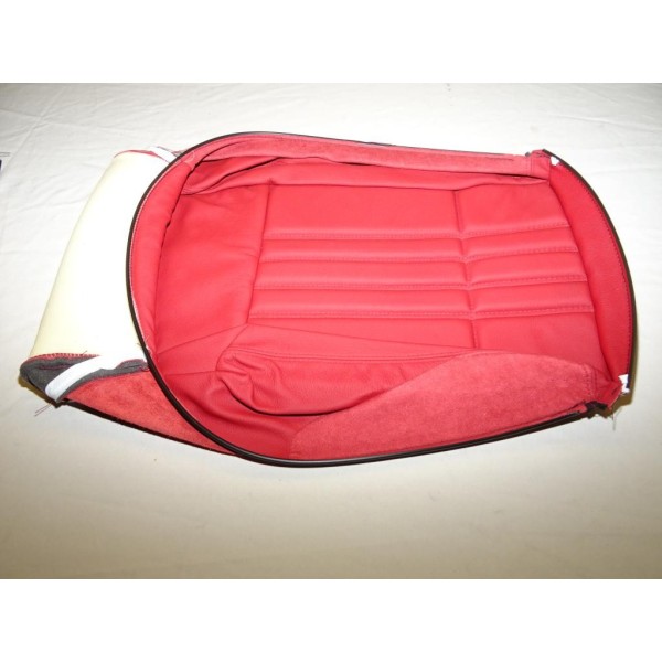 Housse assise de siege avant droit cuir rouge 184628110 pour alfa romeo 147