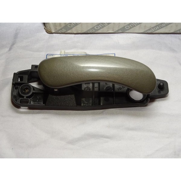 Poignée de porte interieur droite gris clair bleu 735375783 pour fiat stilo de 2003 à 2007 version 3 portes 