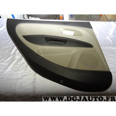 Panneau de porte interieur arriere gauche noir sable (mini defaut visuel) 735422080 pour fiat grande punto de 2005 à 2008 