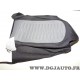 Housse dossier de siege avant droit london inox anthracite 185406560 pour fiat grande punto de 2005 à 2009