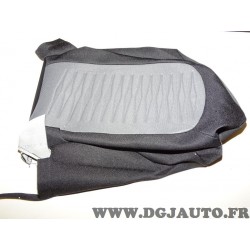 Housse dossier de siege avant droit london inox anthracite 185406560 pour fiat grande punto de 2005 à 2009 