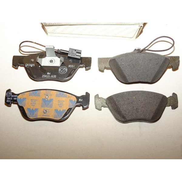 Jeux 4 plaquettes de frein avant montage teves 77362228 pour alfa romeo 166