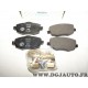 Jeux 4 plaquettes de frein avant montage lucas 77362360 pour lancia ypsilon de 2003 à 2009 