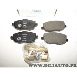 Jeux 4 plaquettes de frein avant montage lucas 77362360 pour lancia ypsilon de 2003 à 2009