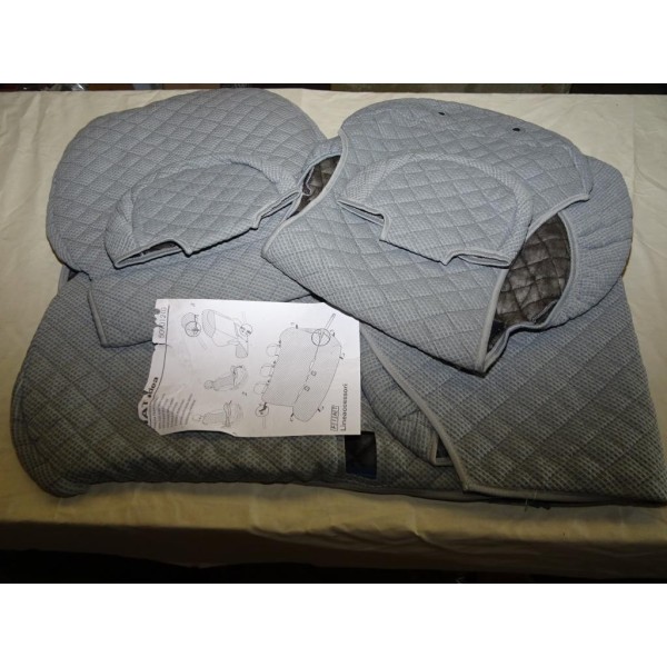 Jeux de housses protection de siege avant et arriere 50901210 pour fiat idea 