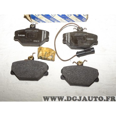 Jeux 4 plaquettes de frein avant montage lucas 9943830 pour lancia dedra fiat tipo tempra uno 