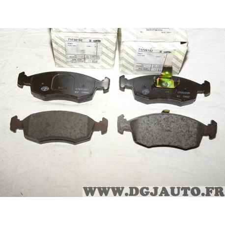 Jeux 4 plaquettes de frein avant montage ATE teves 71738152 pour fiat palio punto 2 II strada 