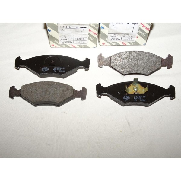 Jeux 4 plaquettes de frein avant montage ATE teves 71738154 pour fiat fiorino partir de 1993