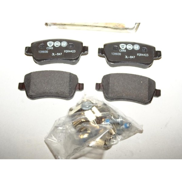 Jeux 4 plaquettes de frein arriere montage lucas 77364168 pour croma 2 II partir de 2005