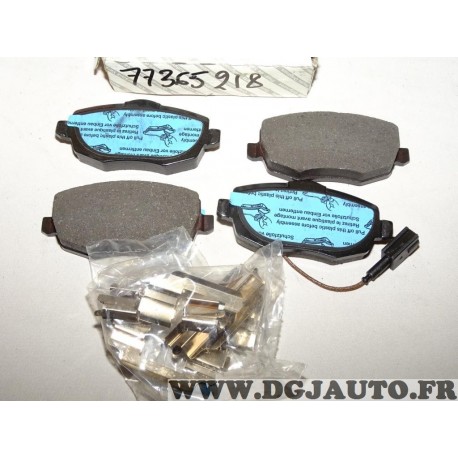 Jeux 4 plaquettes de frein avant montage lucas 77365218 pour lancia ypsilon partir de 2003 