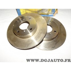 Paire disques de frein avant 247mm diametre plein 71755573 DF0394 pour opel agila A suzuki wagon R+