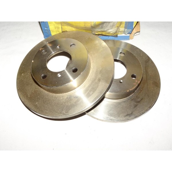 Paire disques de frein avant 247mm diametre plein 71755573 DF0394 pour opel agila A suzuki wagon R+ 