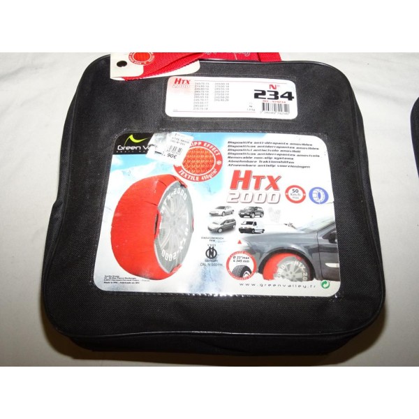 Paire chaussettes neige HTX 2000 N°234 979234  pour pneu roue jante 265/75/15 215/85/16 235/80/16 245/75/16 265/70/16 285/65/16 