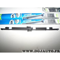 Paire balais essuie glace souple 640mm + 520mm silencio xtrm valeo VM491 574591 pour audi A6 partir de 2011