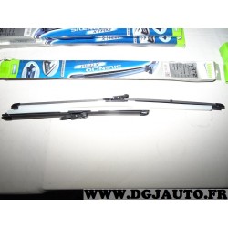 Paire balais essuie glace souple 600mm + 400mm silencio xtrm valeo VM372 574472 pour BMW E92 E93 serie 3 dont M3 partir de octob