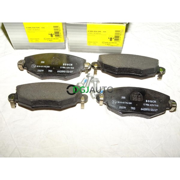 Jeux 4 plaquettes de frein avant montage bendix 0986424546 pour ford mondeo 3 III jaguar X-type 
