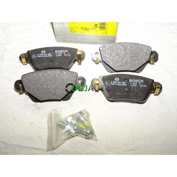 Jeux 4 plaquettes de frein arriere montage lucas 0986424683 pour jaguar X-type XJ ford mondeo 3 III 