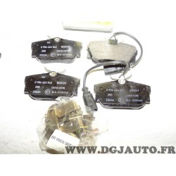 Jeux 4 plaquettes de frein arriere montage lucas 0986424542 pour ford galaxy seat alhambra volkswagen sharan