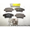 Jeux 4 plaquettes de frein arriere montage bendix 0986494094 pour opel corsa D fiat grande punto