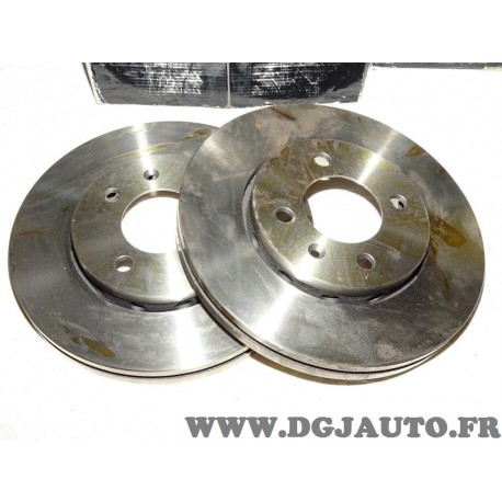 Paire disques de frein avant ventilé 256mm diametre 0986479054 pour volkswagen lupo polo 3 III 