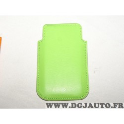 Etui pochette verte protection telephone portable mobile GSM Auxence