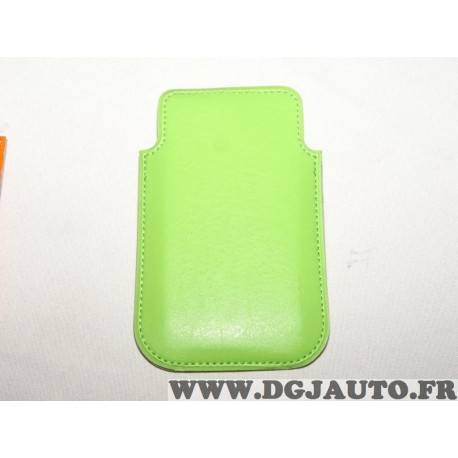 Etui pochette verte protection telephone portable mobile GSM Auxence 