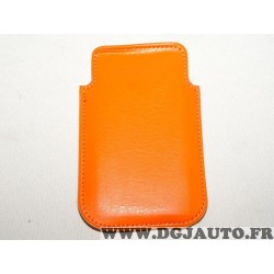 Etui pochette orange protection telephone portable mobile GSM Auxence