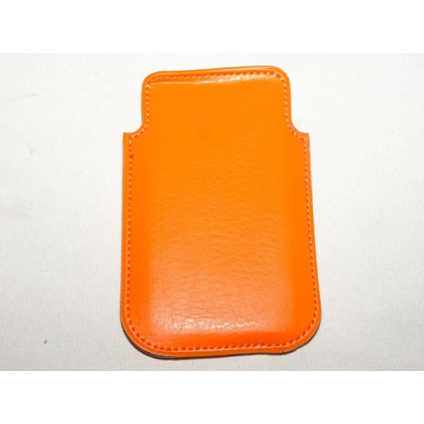 Etui pochette orange protection telephone portable mobile GSM Auxence 