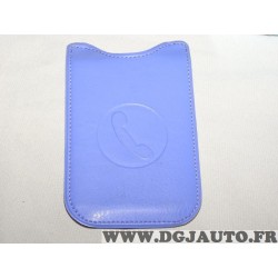 Etui pochette logo violet protection telephone portable mobile GSM Auxence