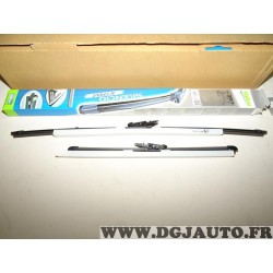 Paire balais essuie glace 600mm + 380mm souple silencio xtrm valeo VM397 574388 pour nissan qashqai partir de mars 2007