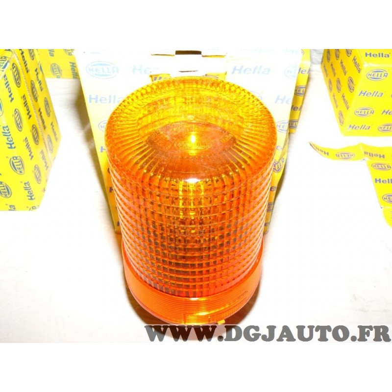 Gyrophare feu tournant orange 2RL004957-101 adaptable universel poids lourd  tracteur engin agricole - DGJAUTO