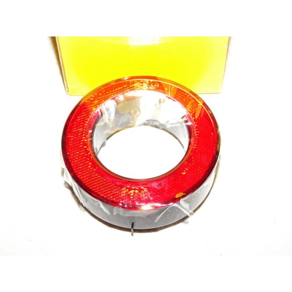 Reflecteur catadioptre rond arriere 8RA009362-001 adaptable universel poids lourd remorque caravane tracteur engin agricole claa