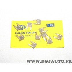 Lot 5 mini fusibles 2A Hella 8JS728596-861 pour renault peugeot citroen volkswagen audi skoda seat fiat lancia alfa romeo merced