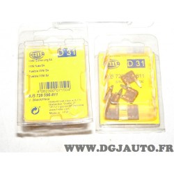 1 Blister 5 mini fusibles 5A Hella D31 8JS728596-811 pour renault peugeot citroen volkswagen audi skoda seat fiat lancia alfa ro