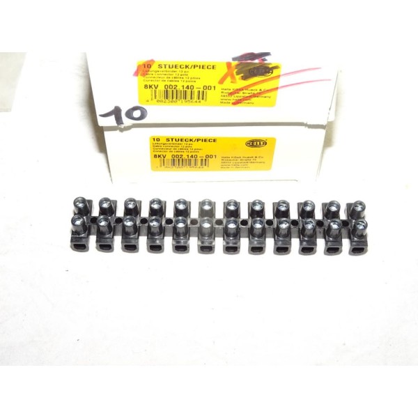Barette 12 dominos connecteur raccord cable faisceau electrique Hella 8KV002140-001 universel 