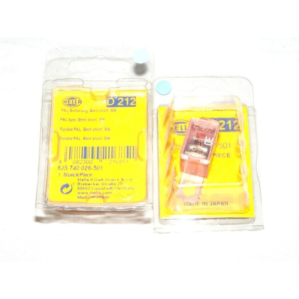 1 Fusible PAL CS rose 30A 8JS740026-501 pour renault peugeot citroen volkswagen audi skoda seat fiat lancia alfa romeo mercedes