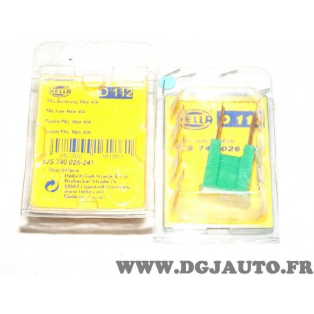 1 Fusible PAL B vert 40A 8JS740026-241 pour renault peugeot citroen volkswagen audi skoda seat fiat lancia alfa romeo mercedes B