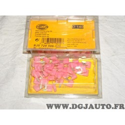 1 Blister 50 mini fusibles 4A Hella D140 8JS728596-121 pour renault peugeot citroen volkswagen audi skoda seat fiat lancia alfa 